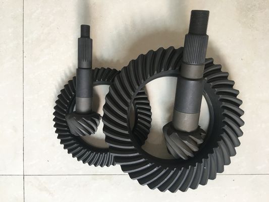 Hohe Präzisions-schraubenartiger Kegelradgetriebe-Kronrad-Zahntrieb für Hino-Kohlenstoffstahl-Material